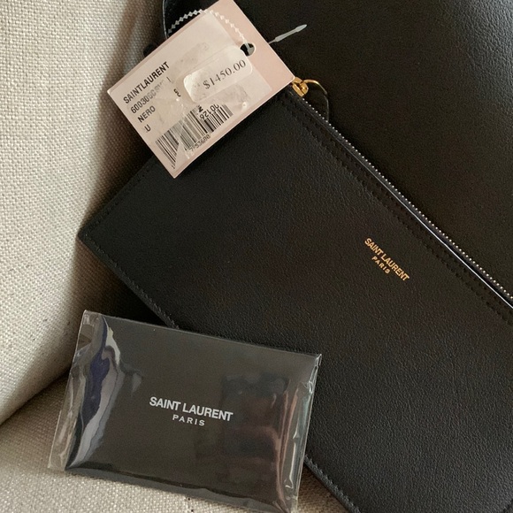 Authentic Saint Laurent Leather Purse - Picture 5 of 14